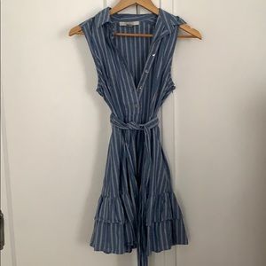 Striped tie dress